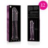 NEBULA SERIES BY IBIZA - MODELO 12 DILDO CRISTAL ROSA 17 CM -O- 3.5 CM