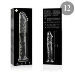 NEBULA SERIES BY IBIZA - MODELO 12 DILDO CRISTAL TRANSPARENTE 17 CM -O- 3.5 CM