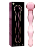 SERIE NEBULA DE IBIZA - MODELO 13 DILDO DE VIDRIO DE BOROSILICATO ROSA 18 CM -O- 3,5 CM