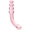 SERIE NEBULA DE IBIZA - MODELO 14 DILDO DE VIDRIO DE BOROSILICATO ROSA 18,5 CM -O- 3 CM