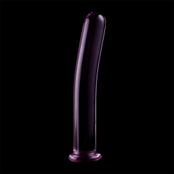 SERIE NEBULA DE IBIZA - MODELO 17 DILDO DE VIDRIO DE BOROSILICATO ROSA 18,5 CM -O- 3 CM