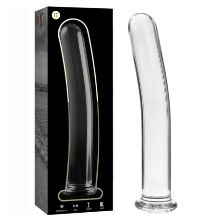 NEBULA SERIES BY IBIZA - MODELO 17 DILDO CRISTAL TRANSPARENTE 18.5 CM -O- 3 CM