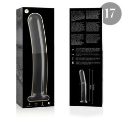 NEBULA SERIES BY IBIZA - MODELO 17 DILDO CRISTAL TRANSPARENTE 18.5 CM -O- 3 CM