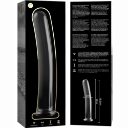 NEBULA SERIES BY IBIZA - MODELO 17 DILDO CRISTAL TRANSPARENTE 18.5 CM -O- 3 CM