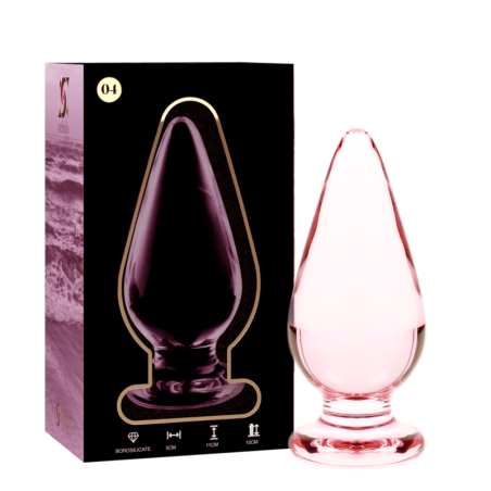NEBULA SERIES BY IBIZA - MODELO 4 PLUG CRISTAL ROSA 11 CM -O- 5 CM