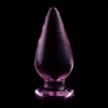 SERIE NEBULA DE IBIZA - MODELO 4 TAPÓN ANAL DE VIDRIO DE BOROSILICATO ROSA 11 CM -O- 5 CM