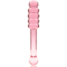 SERIE NEBULA DE IBIZA - MODELO 20 DILDO DE VIDRIO DE BOROSILICATO ROSA 20,5 CM -O- 3 CM