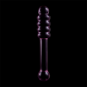 SERIE NEBULA DE IBIZA - MODELO 20 DILDO DE VIDRIO DE BOROSILICATO ROSA 20,5 CM -O- 3 CM