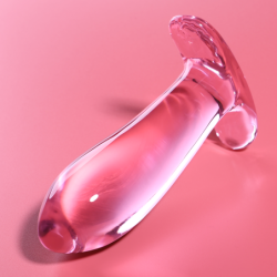 NEBULA SERIES BY IBIZA - MODELO 5 PLUG CRISTAL ROSA 12.5 CM -O- 3.5 CM