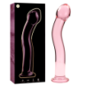 SERIE NEBULA DE IBIZA - MODELO 18 DILDO DE VIDRIO DE BOROSILICATO ROSA 18,5 CM -O- 3,5 CM