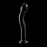 SERIE NEBULA DE IBIZA - MODELO 18 DILDO DE VIDRIO DE BOROSILICATO TRANSPARENTE 18,5 CM -O- 3,5 CM