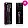 SERIE NEBULA DE IBIZA - MODELO 11 DILDO DE VIDRIO DE BOROSILICATO ROSA 16 CM -O- 3 CM