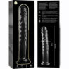 NEBULA SERIES BY IBIZA - MODELO 16 DILDO CRISTAL TRANSPARENTE 18.5 CM -O- 3 CM