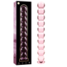 SERIE NEBULA DE IBIZA - MODELO 22 DILDO DE VIDRIO DE BOROSILICATO ROSA 21,5 CM -O- 2,5 CM