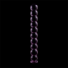 SERIE NEBULA DE IBIZA - MODELO 22 DILDO DE VIDRIO DE BOROSILICATO ROSA 21,5 CM -O- 2,5 CM