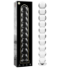 SERIE NEBULA DE IBIZA - MODELO 22 DILDO DE VIDRIO DE BOROSILICATO TRANSPARENTE 21,5 CM -O- 2,5 CM