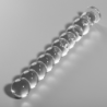 SERIE NEBULA DE IBIZA - MODELO 22 DILDO DE VIDRIO DE BOROSILICATO TRANSPARENTE 21,5 CM -O- 2,5 CM