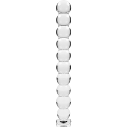 SERIE NEBULA DE IBIZA - MODELO 22 DILDO DE VIDRIO DE BOROSILICATO TRANSPARENTE 21,5 CM -O- 2,5 CM