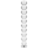SERIE NEBULA DE IBIZA - MODELO 22 DILDO DE VIDRIO DE BOROSILICATO TRANSPARENTE 21,5 CM -O- 2,5 CM