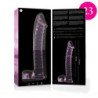 SERIE NEBULA DE IBIZA - MODELO 23 DILDO DE VIDRIO DE BOROSILICATO ROSA 21,5 CM -O- 4 CM