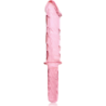SERIE NEBULA DE IBIZA - MODELO 24 DILDO DE VIDRIO DE BOROSILICATO ROSA 28,5 CM -O- 5 CM