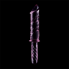 SERIE NEBULA DE IBIZA - MODELO 24 DILDO DE VIDRIO DE BOROSILICATO ROSA 28,5 CM -O- 5 CM
