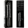 SERIE NEBULA DE IBIZA - MODELO 24 DILDO DE VIDRIO DE BOROSILICATO TRANSPARENTE 28,5 CM -O- 5 CM