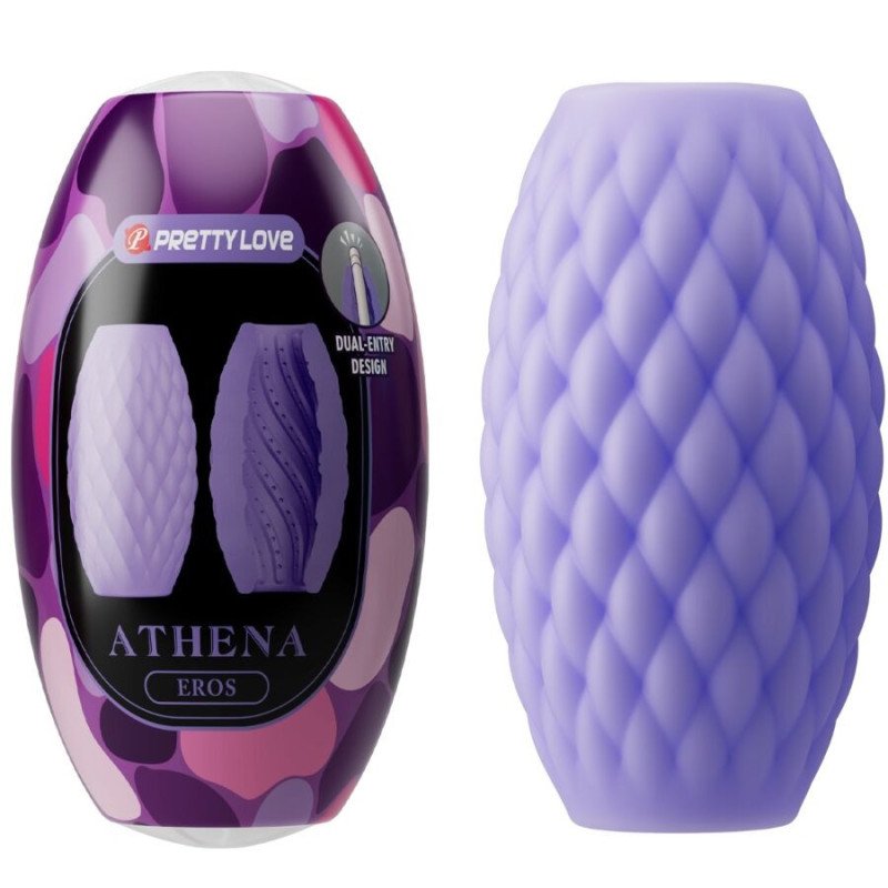 PRETTY LOVE - ATHENA EROS MASTURBADOR MASCULINO DE SILICONA MORADO