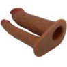 PRETTY LOVE - FUNDA DOBLE PARA PENE YAIRON CON EXTENSIÓN DE 4 CM MULATTO
