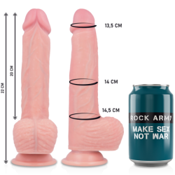 ROCKARMY - HAWK REALISTICO ROTADOR Y VIBRADOR 22 CM -O- 4.6 CM