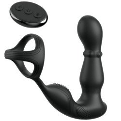 COLECCIÓN ANAL FANTASY ELITE - ANILLO ANAL VIBRATORIO Y MASAJEADOR CON CONTROL REMOTO