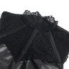 SUBBLIME - 957544 VESTIDO DE CUERO NEGRO CON CUELLO DE ENCAJE TALLA S/M