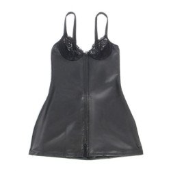 SUBBLIME - 957568 VESTIDO DE PIEL CON CREMALLERA NEGRO S/M