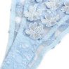 SUBBLIME - 957629 CONJUNTO DE SUJETADOR Y BRAGUITAS BORDADOS CON FLORES AZUL CIELO TALLA S/M