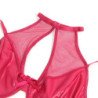 SUBBLIME - 957605 CONJUNTO DE SUJETADOR Y FALDA DE CUERO ROJO TALLA S/M