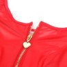 SUBBLIME - 957698 VESTIDO DE PIEL ROJO CON CREMALLERA Y CORAZÓN L/XL