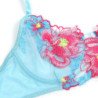 SUBBLIME - 957643 CONJUNTO DE SUJETADOR Y LIGUERO BORDADOS CON FLORES ROSA TALLA S/M