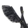 SUBBLIME - 957483 CONJUNTO DE SUJETADOR Y LIGUERO DE ENCAJE NEGRO TALLA S/M