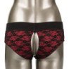 CALEXOTICS - CONJUNTO ESCANDALOSO DE BRAGUITAS SIN ENTREPIERNA CON DILDO TALLA S/M