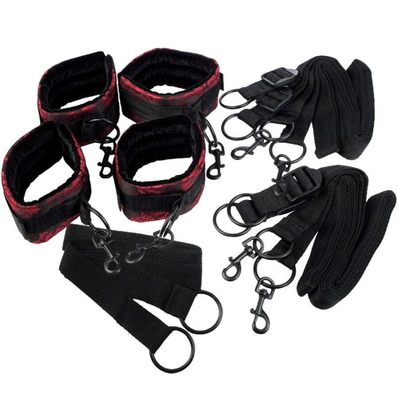 CALEXOTICS - JUEGO DE CORREAS DE CAMA ESCÁNDALO
