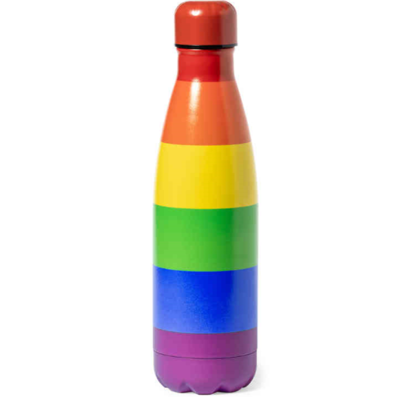 ORGULLO - CALENTADOR DE AGUA METÁLICO CON LA BANDERA LGBT