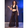 CHILIROSE - CR  4857 SET TOP Y PANTALONES NEGRO TALLA XL