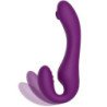 XOCOON - STRAPLESS STRAP-ON VIBRADOR 2 EN 1 CON CONTROL REMOTO MORADO