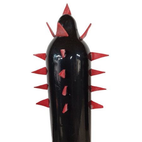 CONDOMERIE - PRESERVATIVO DECORATIVO PINTADO A MANO CACTUS NEGRO XL