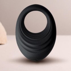 ROCKS-OFF - ANILLO VIBRATORIO NEGRO PARA PENE SPIRE