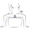 ROCKS- OFF - RUBY GLOW VIBRADOR SIT-ON MORADO