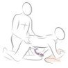 ROCKS- OFF - ADAPT VIBRADOR PROSTÁTICO Y ANAL NEGRO