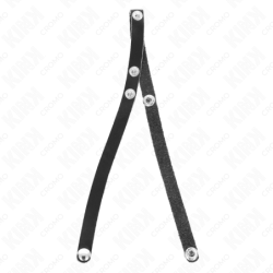 KINK - ANILLO DE PENE DE CUERO CON CIERRE A PRESIÓN 39 X 1 CM