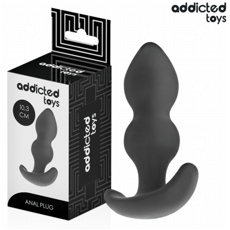 JUGUETES ANALES ADDICTED - TAPÓN ANAL DE SILICONA TALLA S 10,3 CM