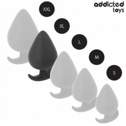 JUGUETES ANALES ADDICTED - TAPÓN ANAL DE SILICONA TALLA XL 9,5 CM